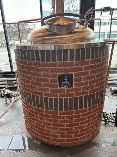 Brick Brew Tank From the Front - Pugsley's Brewing Projects International